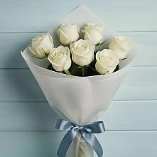 Букет 7 Белых роз Эдлесс Лав в Горбатовке