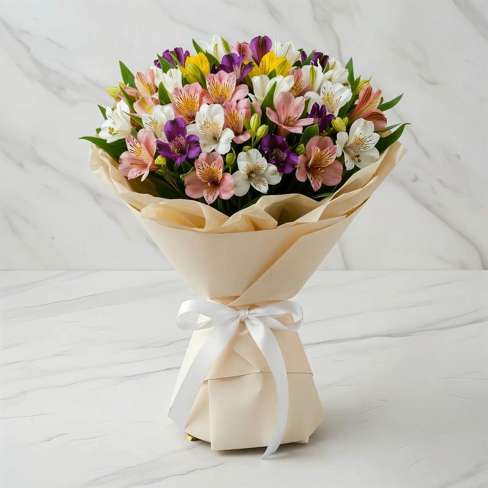 Букет цветов из: Альстромерии в Горбатовке