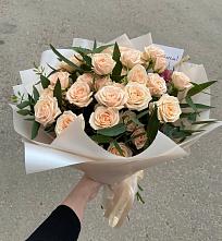 Букет Кремовые розы Латте в Горбатовке