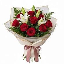 Букет цветов из:  Лилии и Розы #REPLACE_PRED# Горбатовке