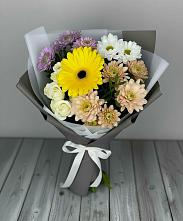 Букет цветов из:  Розы, Герберы и Хризантемы #REPLACE_PRED# Горбатовке