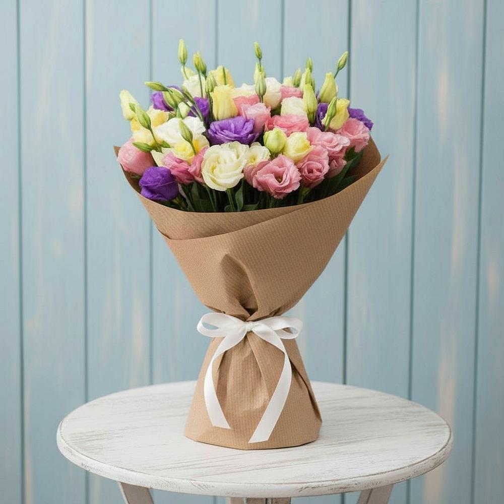 Букет цветов из: Лизиантусы в Горбатовке