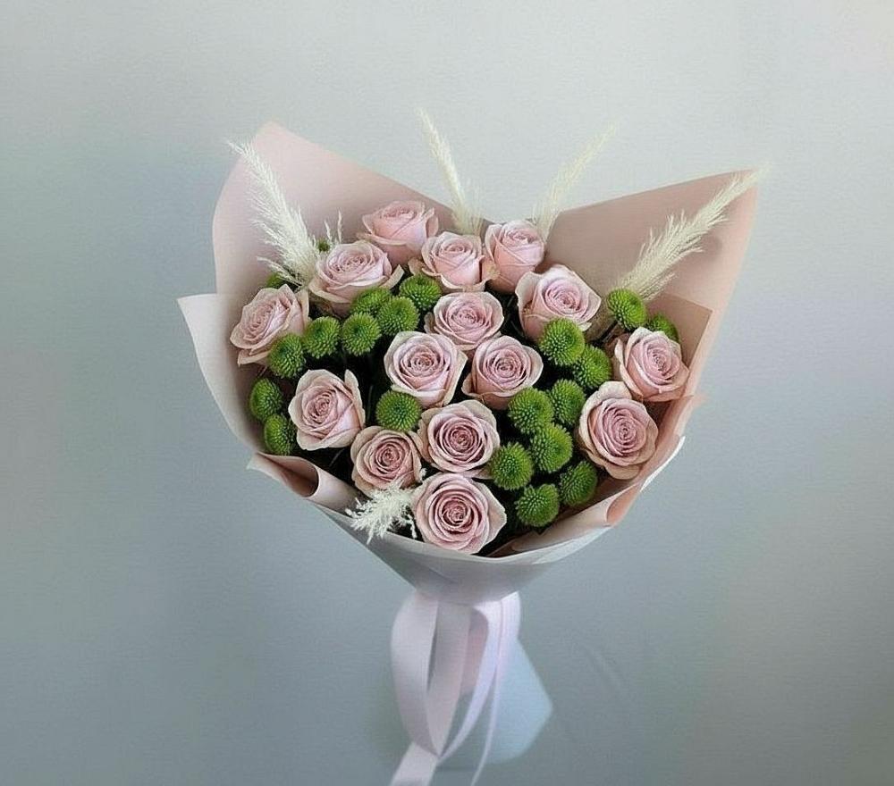 Букет цветов из: Розы и Хризантемы в Горбатовке