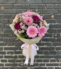 Букет цветов из:  Герберы и Хризантемы в Горбатовке