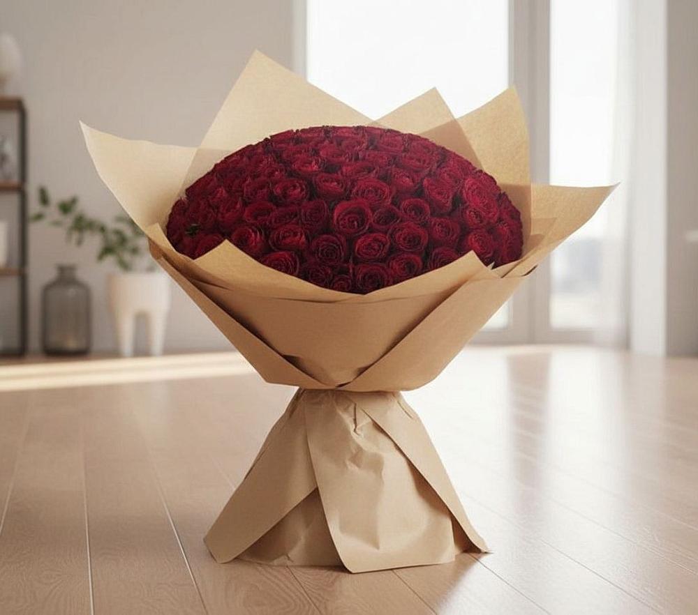 Букет 101 Красная роза в Горбатовке