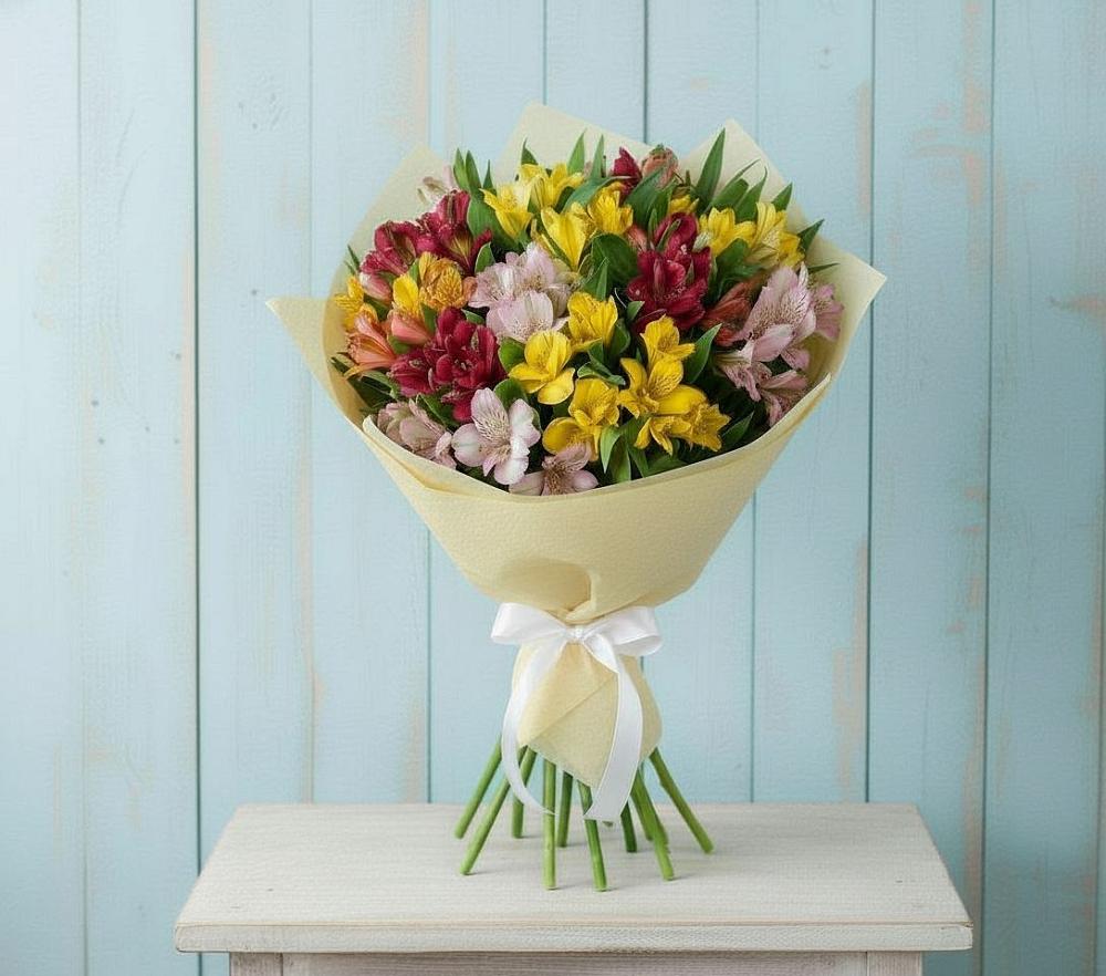 Букет цветов из: Альстромерии в Горбатовке