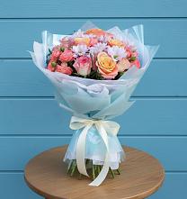 Букет цветов из:  Хризантемы и Розы #REPLACE_PRED# Горбатовке