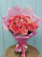 Букет 15 Розовых роз Равель #REPLACE_PRED# Горбатовке
