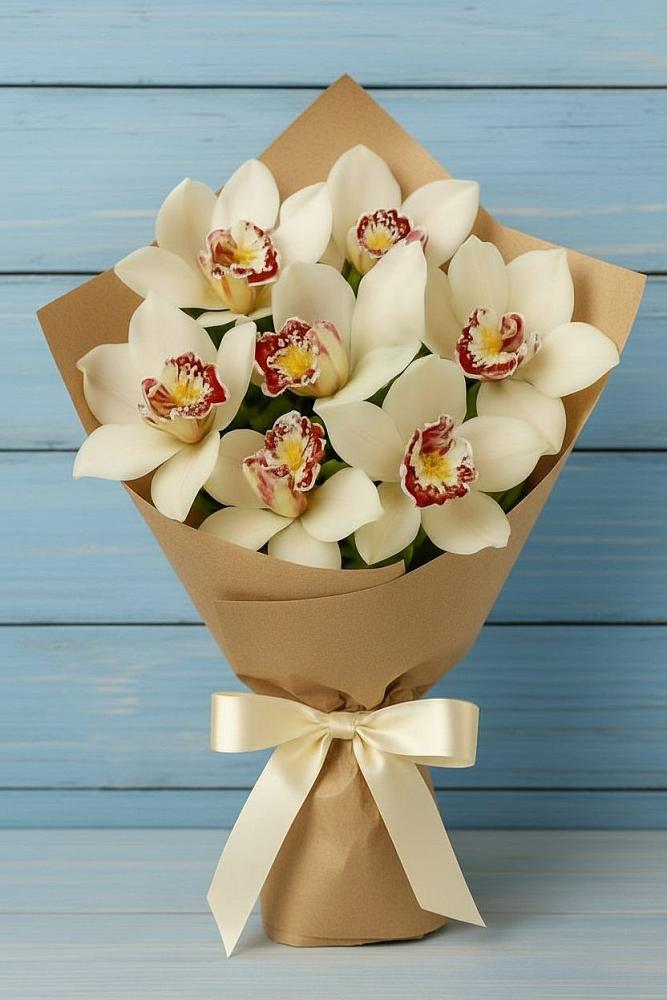 Букет цветов из: Орхидеи и Розы в Горбатовке