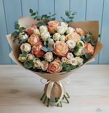 Букет цветов из:  Альстромерии и Розы в Горбатовке