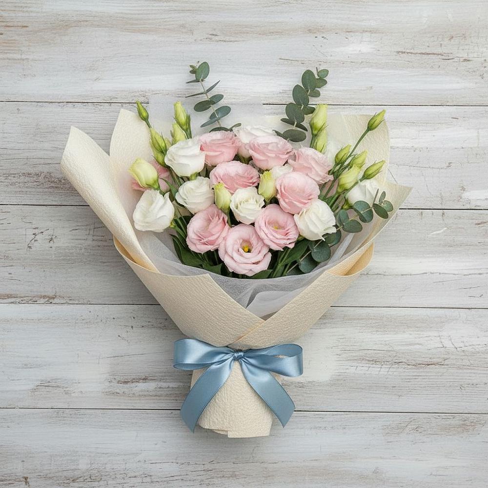 Букет цветов из: Лизиантусы в Горбатовке